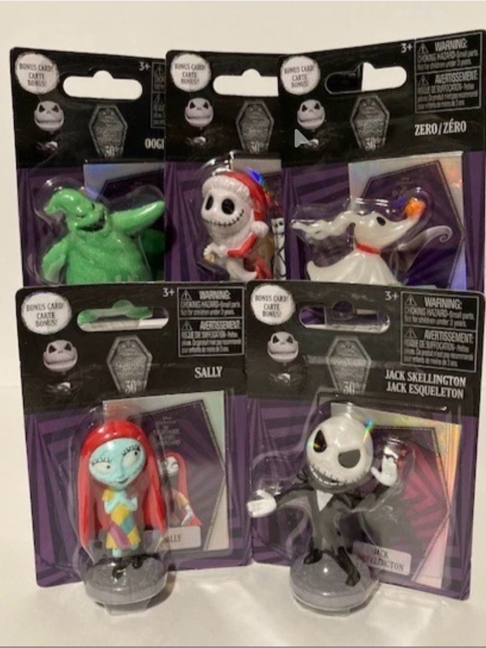Disney 30th - The Nightmare Before Christmas - Complete Set of 5 Mini Figures